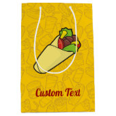 Tortilla Sandwich Wrap Medium Gift Bag Medium Cadeauzakje (Voorkant)