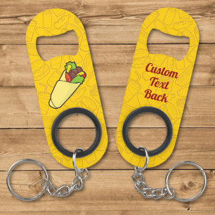 Tortilla Sandwich Wrap Sleutelanhanger Flesopener Mini Flessenopener