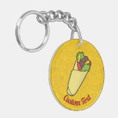 Tortilla Sandwich Wrap Sleutelhanger (Voorkant Links)