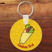 Tortilla Sandwich Wrap Sleutelhanger (Voorkant)
