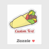 Tortilla Sandwich Wrap Sticker (Vel)