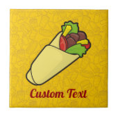 Tortilla Sandwich Wrap Tile Tegeltje (Voorkant)
