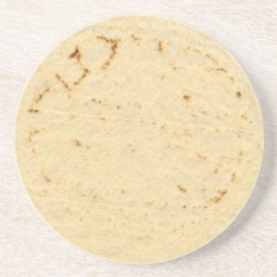 Tortilla Vier Steen Ronde Zandsteen Onderzetter