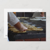 Tortillas wordt gemaakt in de oude stad San Diego Briefkaart (Voorkant / Achterkant)