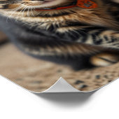 Tortishell Kat met een Cowboy Pet Poster (Hoek)