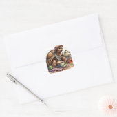 Tortoise avec Stickers Carré de thé (Enveloppe)