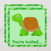 Tortoise Birthday Kaart (Voorkant / Achterkant)