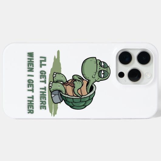 Tortoise cartoon tshirt Case-Mate iPhone case (Achterkant (horizontaal))