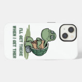 Tortoise cartoon tshirt iPhone hoesje (Achterkant horizontaal)