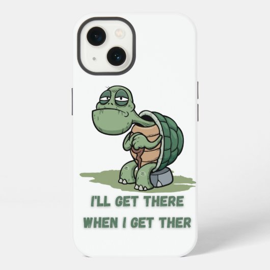 Tortoise cartoon tshirt iPhone hoesje (Achterkant)
