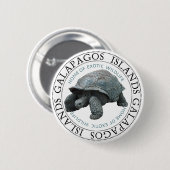 Tortoise de Galapagos Ronde Button 5,7 Cm (Voorkant /achterkant)