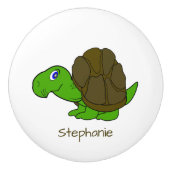 Tortoise Design Personalised Keramische Knop (Voorkant)