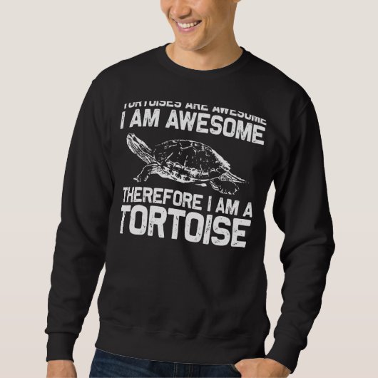 Tortoise Designs For Men Women Turtle Terrapin Trui (Voorkant)