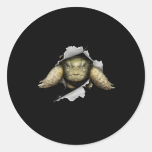 Tortoise Eigenaar Turtle Tortoise Love Tortoise Ronde Sticker