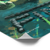 Tortoise en de Hare Art Poster (Hoek)