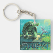 Tortoise en de Hare Art Sleutelhanger (voorkant)