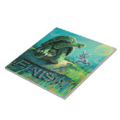 Tortoise en de Hare Art Tegeltje (Zijkant)