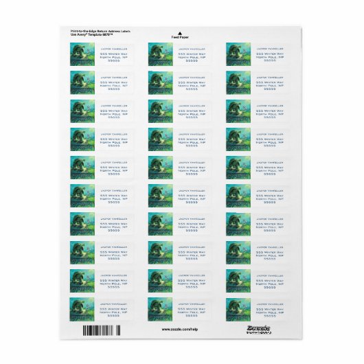 Tortoise en de Hare Finish Line Etiket (Full Sheet)