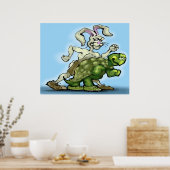 Tortoise en de Hare Poster (Keuken)