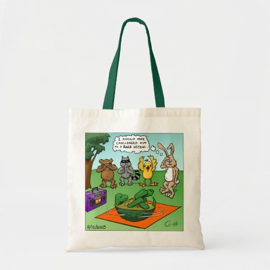 Tortoise en de Hare Revisted Tote Bag (Voorkant)