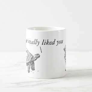 Tortoise en Hare wry humor mok