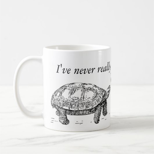Tortoise en Hare wry humor mok (Links)