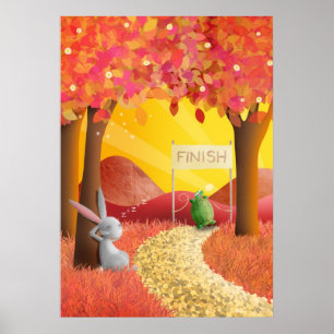 Tortoise et lièvre 2 - affiche