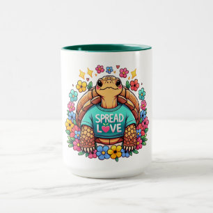 Tortoise Étaler l'amour   Mug
