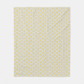 Tortoise Hexagon Pattern Yellow Grey Fleece Deken (Voorkant)