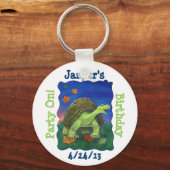 Tortoise Party Centre Sleutelhanger (Voorkant)