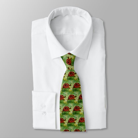 Tortoise Pattern Animal Art Stropdas (Gebonden)