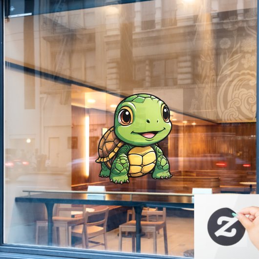 Tortoise Raamsticker (Cafe Raam)