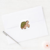 Tortoise Ronde Sticker (Envelop)