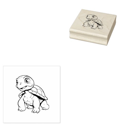 Tortoise Rubberstempel (Gestempeld)