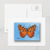 Tortoise Shell Butterfly Briefkaart (Voorkant / Achterkant)