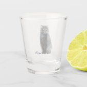 Tortoise Shell Kitty Cat Shot Glas (Achterkant)