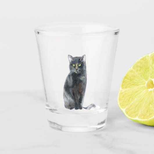 Tortoise Shell Kitty Cat Shot Glas (Voorkant)