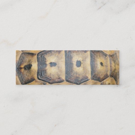 Tortoise Shell Pattern Mini Visitekaartje (Voorkant)