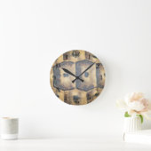 Tortoise Shell Pattern Ronde Klok (Huis)