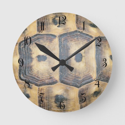 Tortoise Shell Pattern Ronde Klok (Voorkant)