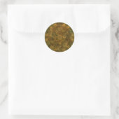 Tortoise Shell Pattern Ronde Sticker (Tas)