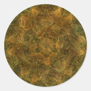 Tortoise Shell Pattern Ronde Sticker