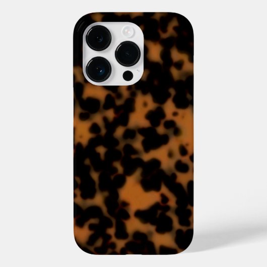 Tortoise Shell Print, Sable Dark Amber Brown Case-Mate iPhone Case (Achterkant)