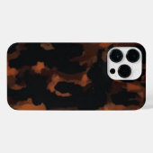 Tortoise Shell Retro, Chic Tortoiseshell patroon iPhone Hoesje (Achterkant horizontaal)