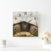 Tortoise Vierkante Klok (Huis)