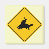 Tortoiseback Hare Crossing Magneet (Voorkant)