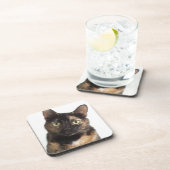 Tortoiseshel Cat Bier Onderzetter (Rechterzijde)