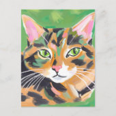 Tortoiseshel Cat Briefkaart (Voorkant)