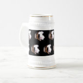 Tortoiseshel Guinea Pig Pattern Bierpul (Voorkant links)