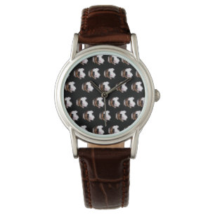 Tortoiseshel Guinea Pig Pattern Horloge